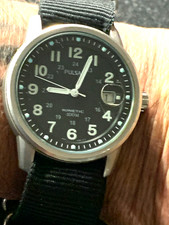 Pulsar by Seiko  Kinetic Field Watch MILITARY STYLE  (New Strap. And capacitor )