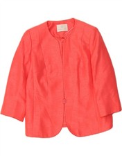 JACQUES VERT Womens 3/4 Sleeve 1 Button Blazer Jacket UK 18 XL  Red DM02