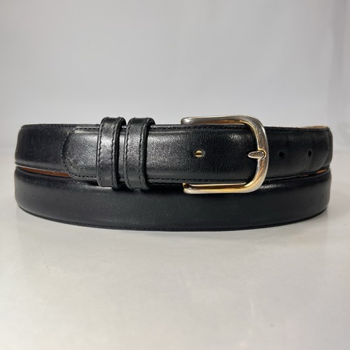 Worn black genuine leather - black,