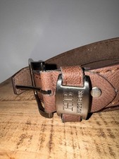 Vintage Hugo Boss Brown Leather Belt, Mens