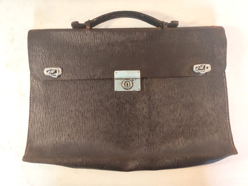 Leather laptop bag portfolio - leather,