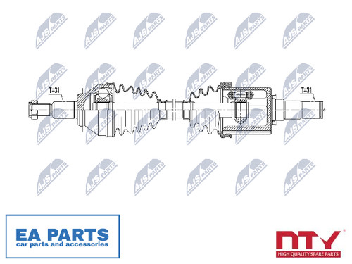 Drive shaft for mazda - for, 6