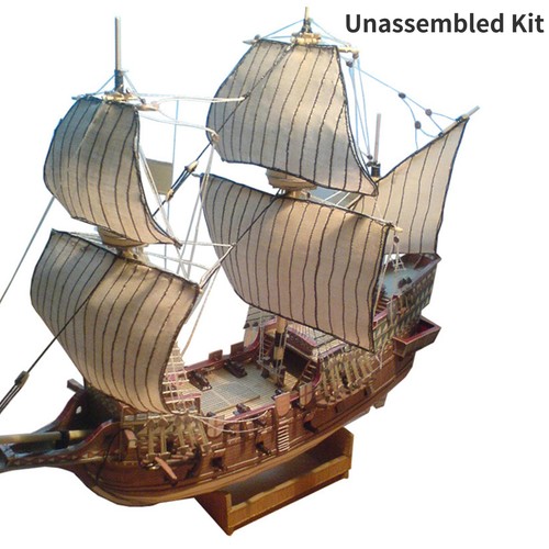 100 galeon golden hind sail - galeon,