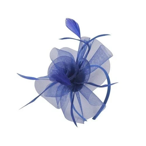 Women mesh net flower feather - mesh,