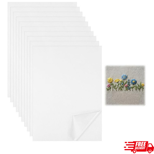 Water soluble embroidery - soluble, paper