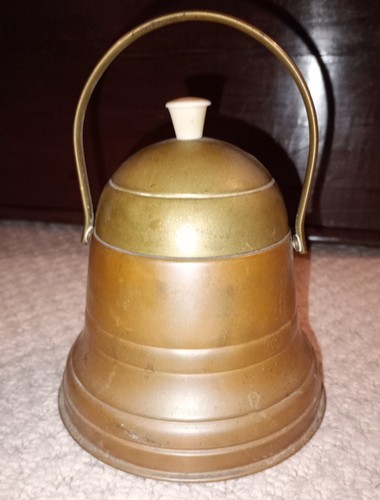Vintage brass and copper bell - brass,