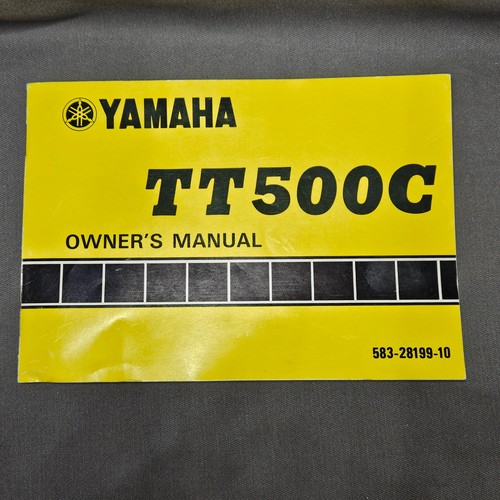 Yamaha orignal tt500c 1975 - yamaha,