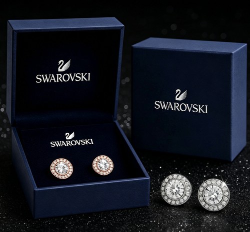 Swarovski angelic crystal stud - crystal,