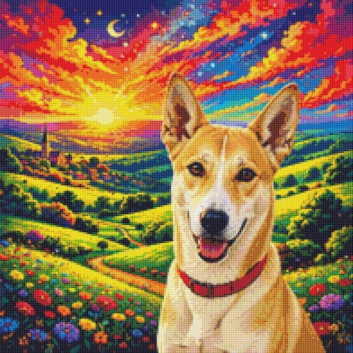 Canaan puppy dog summer - dog:,