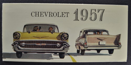 1957 chevrolet brochure folder - brochure,