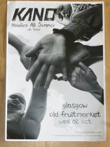 Kano concert poster glasgow - kano,