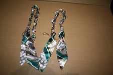 YOKWI SILK SCARF GOLD WOVEN BAG CHAIN REPLACEMENT BELT BEAUTIFUL BAG HANDLE