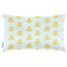 Luxury Eco-Velvet Filled UK Rectangle Large Oblong Sofa Cushion Bees Many Colour