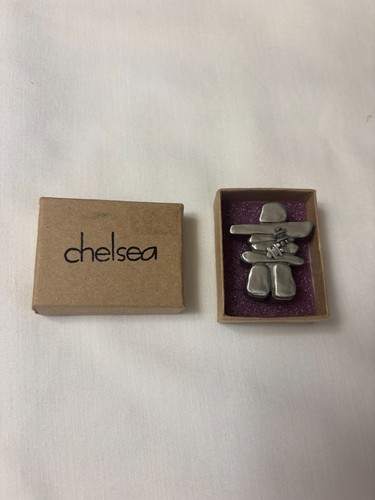 Inukshuk pewter necklace and - inukshuk,