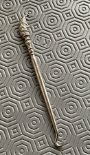Antique silver handled button - antique,