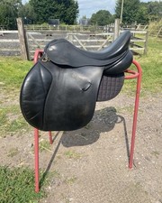 Farringtons Henley GP 17” W Black Leather Saddle VGC (standard wide)