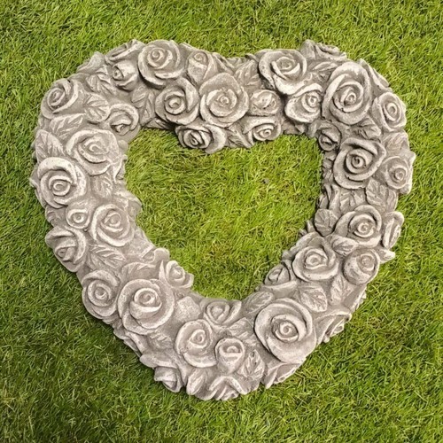 Concrete rose heart - rose,