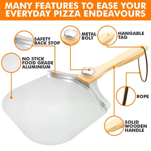 Pizza peel inch safety - peel, 12