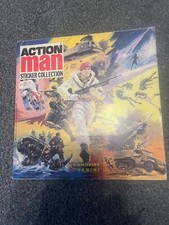 VINTAGE ACTION MAN PANINI STICKER completed COLLECTION BOOK 1980S
