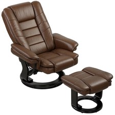 Homcom swivel manual recliner - swivel,