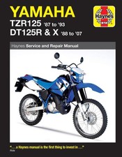 Yamaha TZR125 (87 - 93) & DT125R/X (88 - 07) Haynes Repair Manual by Mark Coombs