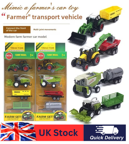 4pc kids farm - tractor, with