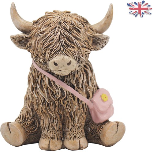 Adorable highland cow figurine - highland,