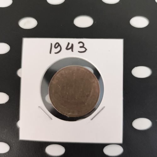 1943 half penny fair condition - penny,