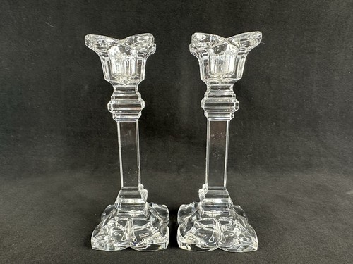Pair crystal cut glass - pair, crystal?