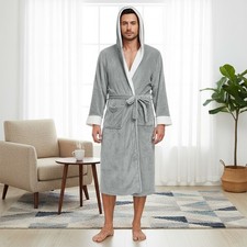 Mens Hooded Towelling Robe