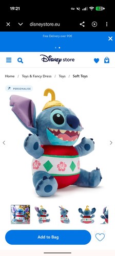 Stitch festive medium - medium, soft