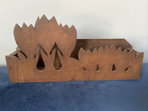 Vintage wooden letter rack - vintage,