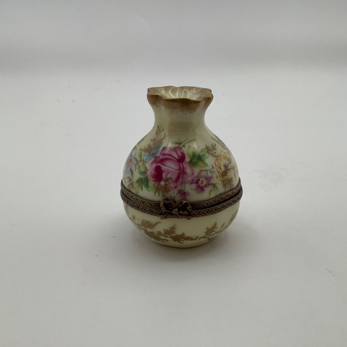 Limoges france round box with - france,