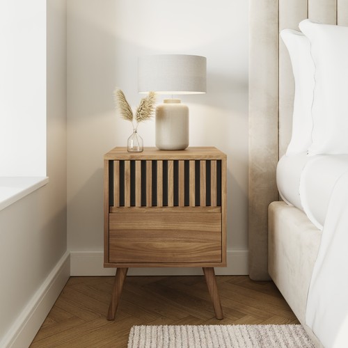Rowan drawer bedside table - rowan, 2