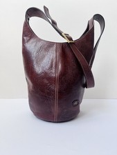 Vintage THE BRIDGE bucket style handbag chestnut 