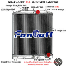 4 Row Radiator For 92-00 Honda Civic EK EG DEL SOL Integra B16 /B18 D15 D16 MT