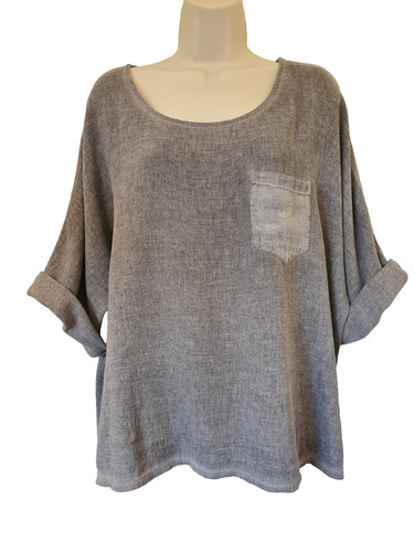 Italian washed linen - italian, top