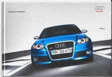 Audi RS4 Saloon 4.2 V8 2005-06 UK Market Hardback Sales Brochure A4