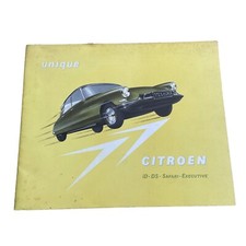 Citroen ID 19 & DS 19 Saloon Safari Executive 1960. UK Market Sales Brochure