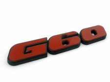 VW CORRADO GOLF POLO CADDY MK1 MK2 MK3 G60 RED REAR BADGE EMBLEM 90X17X5MM NEW. 