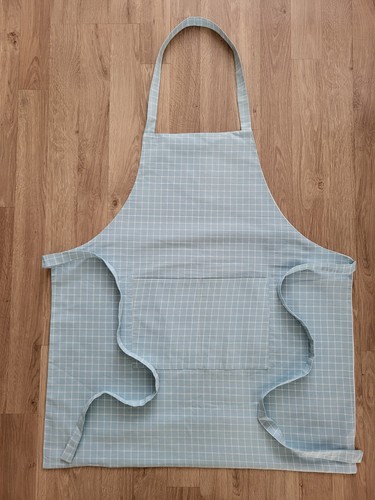Handmade light blue check