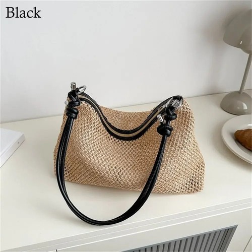 Handmade braid straw bag - braid, woven