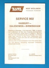 Bus Timetable - West Midlands