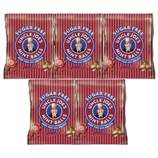 Uncle Joes Sugar Free Mint Balls 5 x 60g Bag - Sugar free with Sweeteners