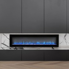 Led fireplace media - media, wall