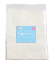 3 x Disposable Paper Table Cloth Covers Tablecloths Party Banquet Birthday White