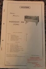 Grundig Table Model 3026 York Radiogram Service manual