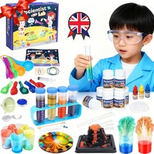 70 Lab Experiments Science Kit for Kids STEM Toys Erupting Volcano Chemistry Set