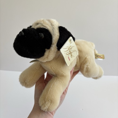 Miyoni aurora pug laying - miyoni, dog