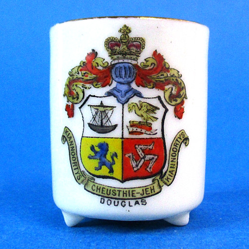 Goss crested china pot - h,